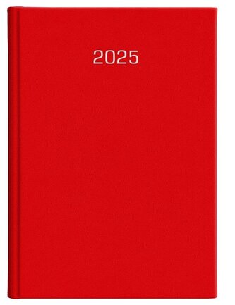 Kalendarz 2025 B5 Dzienny Albit Czerwony