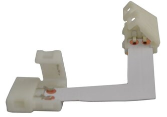 Solight propojovací pravoúhlý konektor pro LED pásy, 10mm zacvakávací konektor na obou stranách, 1ks, sáček