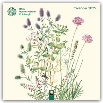 Royal Botanic Garden Edinburgh Wall Calendar 2025 (Art Calendar)