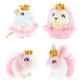 Zvířatka růžové 14 cm - 4 druhy - 1 ks