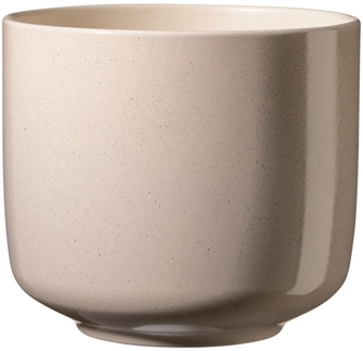 Keramický květináč Bari 24 cm krém efekt