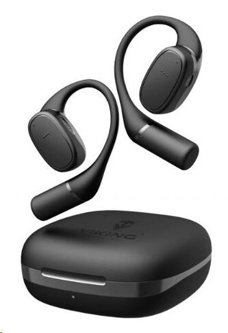 Viking bluetooth sluchátka s mikrofonem V49, černá