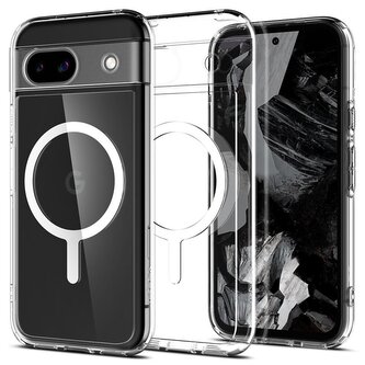 Spigen Ultra Hybrid OneTap Metal Ring MagSafe,  white - Google Pixel 8a