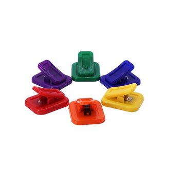 KLIPY MAGNETICKÉ BAREVNÉ NA POZNÁMKY 6KS