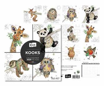 KALENDÁŘ 2025 16 měsíců CALCLA028 BUG ART KOOKS KIUB