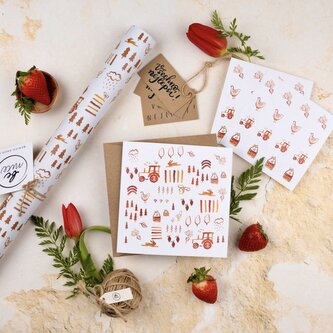 Be Nice sada na balení dárků - Venkov