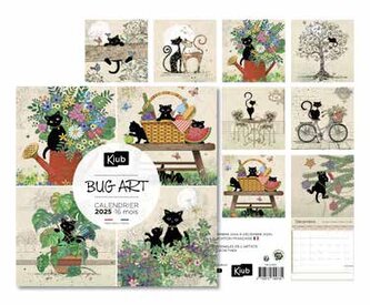 KALENDÁŘ 2025 16 měsíců CALCLA023 BUG ART KIUB