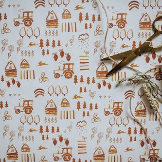 Balicí papír Venkov - 5 ks