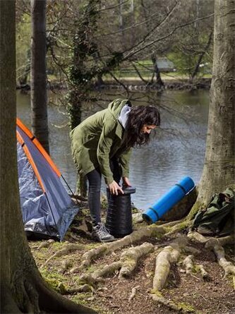 Stolička "Sittogo“, černá, plastová, teleskopická, WEDO 2124101