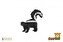 Skunk pruhovaný zooted plast 5cm