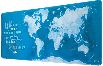 Herní podložka na stůl Mapa: Mapa světa (80 x 35 cm)