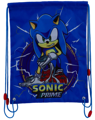 Batoh pytlík gym bag Sonic Prime: Pěst (31 x 42 cm)