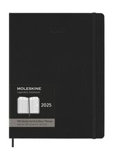 Moleskine Vertikální diář PRO 2025 tvrdý černý XL