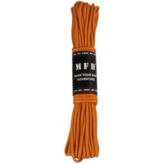Para lano MFH Paracord 15 m - oranžové