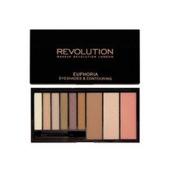 Makeup Revolution London Euphoria Palette Dekorativní kazeta Eyeshades & Contouring 18 g Bare pro ženy