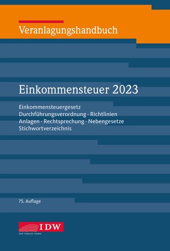 Veranlagungshandbuch Einkommensteuer 2023