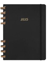 Moleskine Spirálový plánovací zápisník Life 2025 tvrdý černý XL