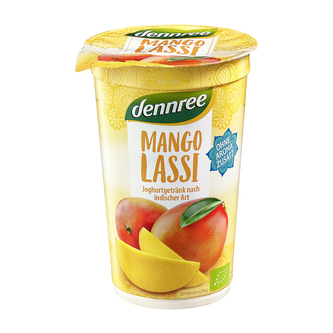 Nápoj jogurtový lassi s mangovým pyré 250 ml BIO   DENNREE