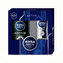 Nivea Men Active Clean sprchový gel 250 ml + antiperspirant Invisible For Black & White 48h 150 ml + univerzální krém 30 ml