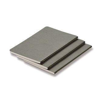 Sešity LAMY B6 - měkké desky A6, linkované, 3 ks, grey