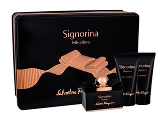 Salvatore Ferragamo Signorina Misteriosa parfémovaná voda 50 ml + tělové mléko 50 ml + sprchový gel 50 ml
