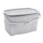 Košík na kolíčky 22x15x13cm  PEARL šedá