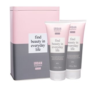 Pupa Urban Inspiration sprchové mléko 200 ml + tělový krém 200 ml + plechová dóza