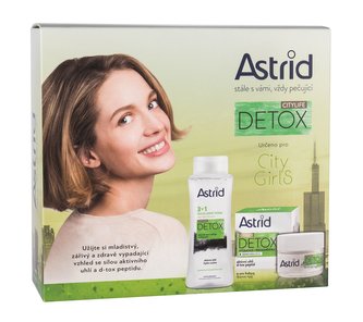 Astrid Citylife Detox denní pleťová péče 50 ml + micelární voda 3 V 1 400 ml