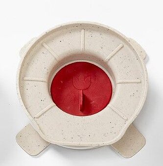 víčko fermentační, sl.kost+červená, s vložkou, plast víčko fermentační, sl.kost+červená, s vložkou, plast