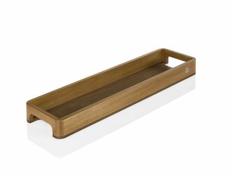 AdHoc ST23 Servírovací podnos SERVE SLIM 60 x 15,5 x 5 cm, akácia + orech