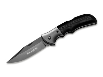 Magnum 01SC712 Gray Eminence vreckový nôž 8,5 cm, čierna, Micarta