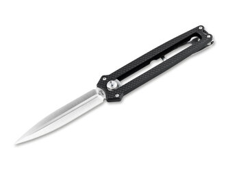Böker Plus 01BO411 Slike vreckový nôž 7,6 cm, čierna, G10, spona