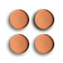 ZELLER Magnetky kulaté 4ks, růžové zlato, průměr 2,3cm
