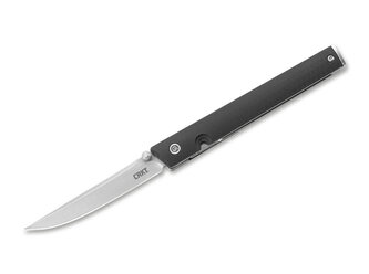 CRKT CR-7096 CEO THUMBSTUD Black vreckový nôž 8,5 cm, čierna, FRN