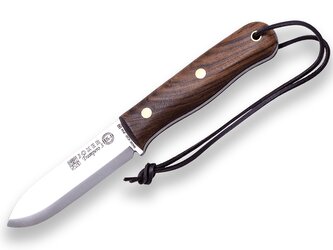 JOKER CN124-P TRAMPERO outdoroový nôž 10 cm, orechové drevo, kožené puzdro, kresadlo