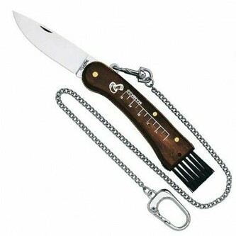 FOX knives 404 vreckový hubársky nôž 7 cm, drevo Palisander, retiazka