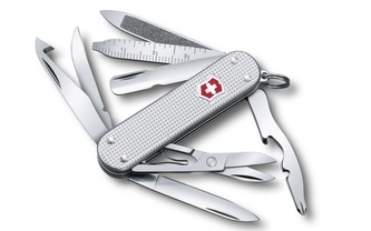Victorinox 0.6381.26 Mini Champ Alox multifunkčný nôž 58 mm, strieborná, 14 funkcií