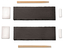 KESPER Sushi set 8 ks, 2x břidlice 30x10cm, 2x keramické misky, 2x hůlky, 2x držák