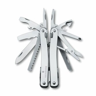 Victorinox 3.0224.LB1 SwissTool Spirit X Silver multifunkčný nástroj 24 funkcií, puzdro, blister