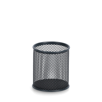 ZELLER Stojánek na tužky drátěný, antracit 8x9,5cm