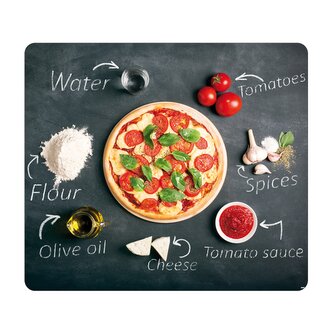 KESPER Multifunkční skleněná deska Pizza 56 x 50 x 1,4 cm