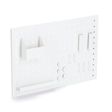 ZELLER Tabule na poznámky, nástěnka se zásuvkami 50x35cm, bílá