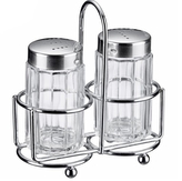 Sada solničky a pepřenky se stojánkem Traditionell 2 ks