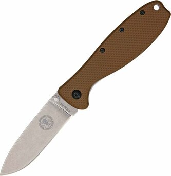 ESEE BRKR1CB Zancudo Coyote Brown vreckový nôž 7,7 cm, Stonewash, hnedá, FRN