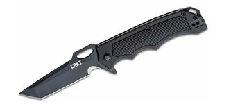 CRKT CR-7050 SEPTIMO™ BLACKOUT taktický vreckový nôž 9,2 cm, celočierny, hliník, guma