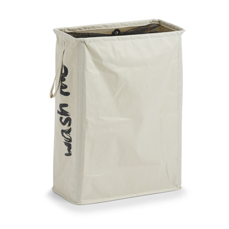 ZELLER Koš na špinavé prádlo z polyesteru, béžový 20x40x56cm