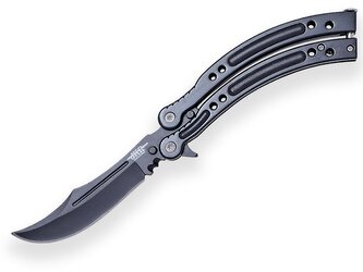 JOKER JKR0537 JKR BUTTERFLY Counter Strike Go vreckový nôž - motýlik 10 cm, hliník, nylonové puzdro