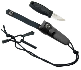 Morakniv 12629 Eldris vonkajší nôž na krk 5,9 cm, čierna, polymér, plastové puzdro, kresadlo