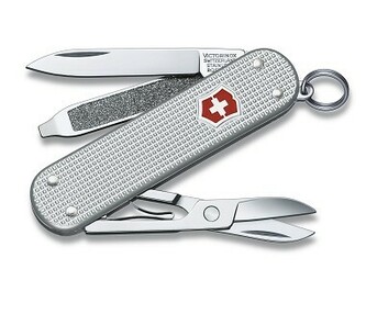 Victorinox 0.6221.26 Classic SD Alox multifunkčný nôž 58 mm, strieborná, 5 funkcií