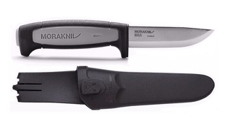 Morakniv 12249 Pro Robust pracovný nôž 9,1 cm, čierna, šedá, plast/guma, plastové puzdro